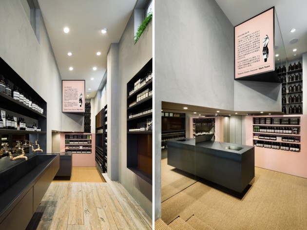 aesop shibuya 06 630x472 Aesop Shibuya Store Designed by Torafu Architects