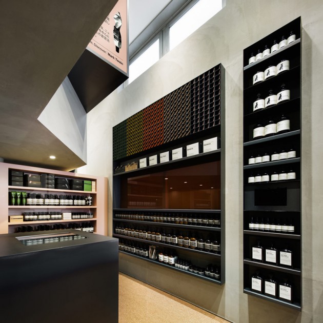 aesop shibuya 07 630x630 Aesop Shibuya Store Designed by Torafu Architects
