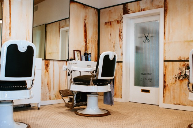 Blind Barber Williamsburg 04 630x420 A Look at Blind Barbers New NYC Shop & Bar