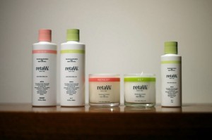 retaW Candles, Body Shampoo and Body Cream