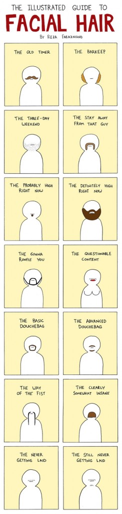 ‘The Illustrated Guide to Facial Hair’ by Reza Ferazmand