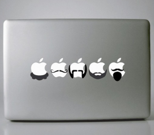 Suzie Automatic Mustache Decals for MacBooks