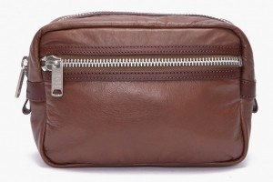 Marc by Marc Jacobs Brown Leather Dopp Kit