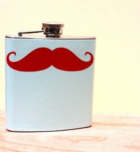 The ‘Sir Campbellshire’ Mustache Flask