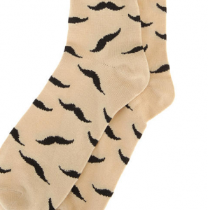 Mustache Pattern Socks