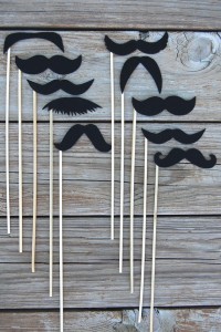 Black Mustaches on a Stick by Lo’s Shop